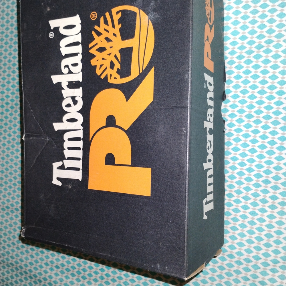 Timberland PRO Men's Black and Orange Boots